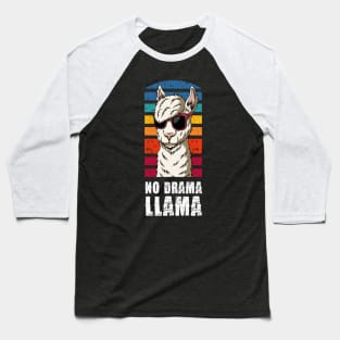 No Drama Llama Funny Cute Baseball T-Shirt